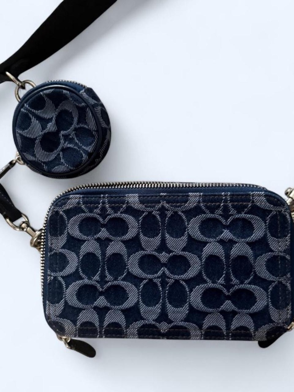 Coach Charter Slim Crossbody Bag Purse in Signature Denim